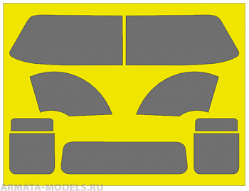 AM35815 Маска окрасочная для 3501AVD Грузовик ЗиЛ 130 Бортовой AM35815 Маска окрасочная для 3501AVD Грузовик ЗиЛ 130 Бортовой
