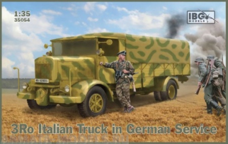IBG35054 Итальянский грузовик  3Ro Italian Truck in German Service IBG models