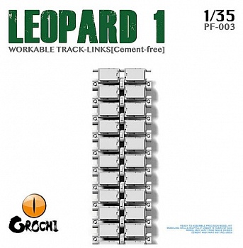 PF-003  Leopard 1 Cement-free Workable Track 1/35