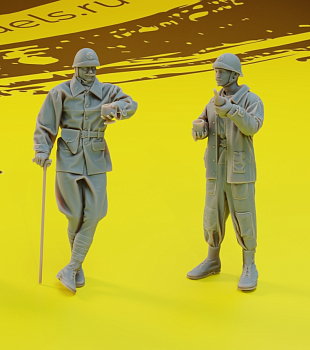 AM36041 Экипаж AMX ELC BIS на отдыхе 2 фигуры (Не для свободной продажи)