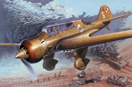 481305 Самолёт PZL-23B Kampania 1939 Mirage Hobby