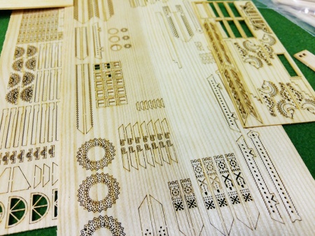 1511 сборная деревянная модель Терем Русского подворья СВ Модель