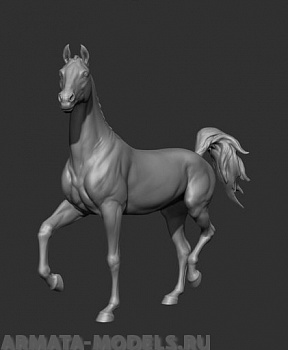 CHM-54136. Животные: Лошадь №1. 54 мм. Материал - смола.