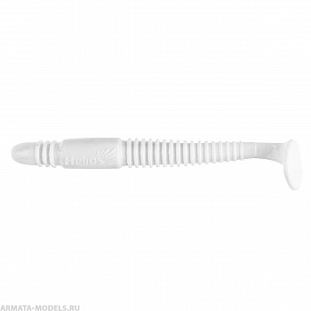 Виброхвост Minoga 3,75"/9.5 см White 5шт. (HS-17-001) Helios