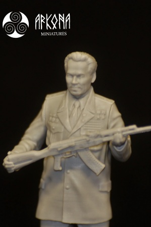 AR35-001 Михаил Калашников ( деревянная подарочная упаковка) Arkona Miniatures
