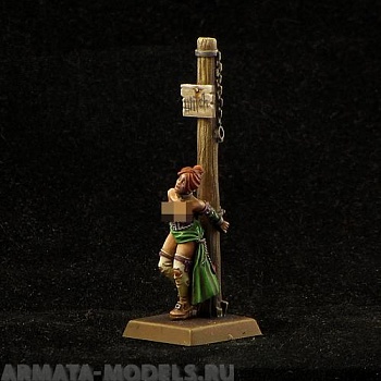 BV-pillory Игровая миниатюра  girl at stake девушка на кону