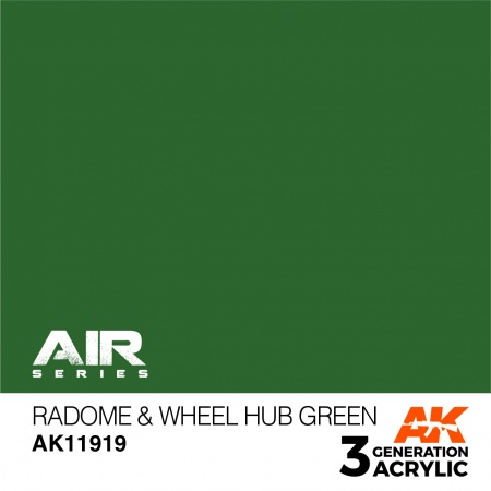 AK11919 Краска акриловая 3Gen Radome & Wheel Hub Green