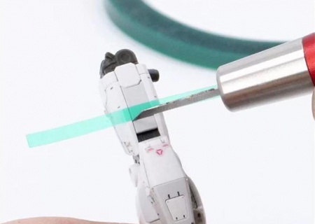 BD0037-5  Лента зеленая прозрачная с жестким краем 5 мм