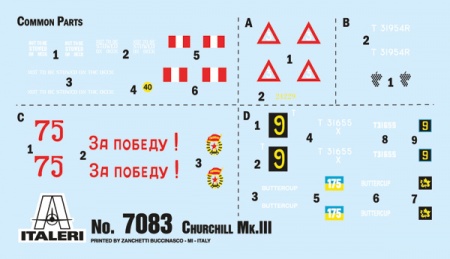 7083ИТ Танк Churchill Mk. III Italeri
