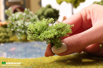 011kr001 Зеленый куст для макетов и диорам