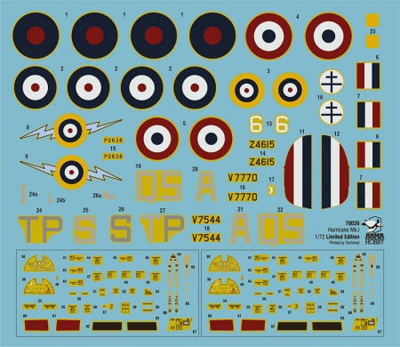 AH70026 Hurricane Mk I trop Western Desert Arma Hobby