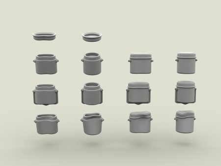 3115SOGA Набор японских котелков. SOGA Miniatures