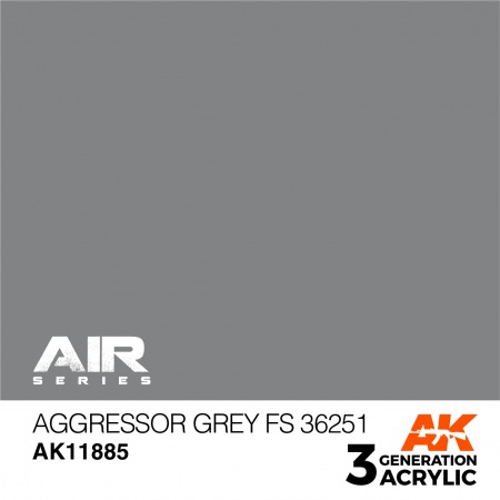 AK11885 Краска акриловая 3Gen Aggressor Grey FS 36251