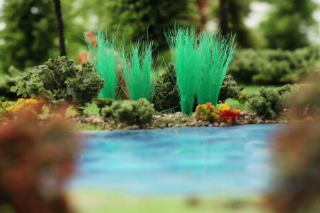 080ptv003 Высокие пучки травы Ярко-зелёные 10 шт.