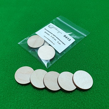 5412 основание для миниатюры, фанера 25 мм, 5 шт