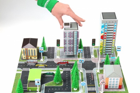 100-pdd-001 Макет ПДД. Набор №1.