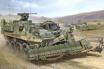 01575P Американский БТР M1132 Stryker ESV с минным тралом SMP/AMP 01575P Американский БТР M1132 Stryker ESV с минным тралом SMP/AMP