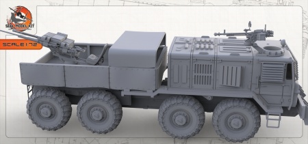 AM72447 Многоцелевой автомобиль выживания КЗКТ-537Л "Пустынный Страж" Seal Model Kit