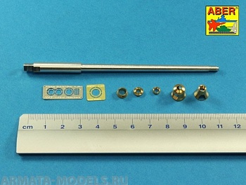 ABR-35-L-215  Дополнения для  Barrel for German 8,8cm Kw.K 43 (L/71) gun used on Tiger B Porsche turret-late  для Takom model 1/35 ABR-35-L-215  Дополнения для  Barrel for German 8,8cm Kw.K 43 (L/71) gun used on Tiger B Porsche turret-late  для Takom model 1/35