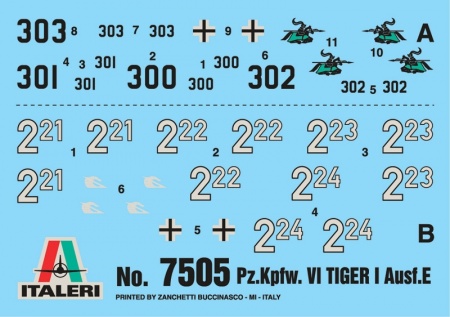 7505ИТ Танк Pz..Kpfw. VI Tiger I Ausf.E Italeri