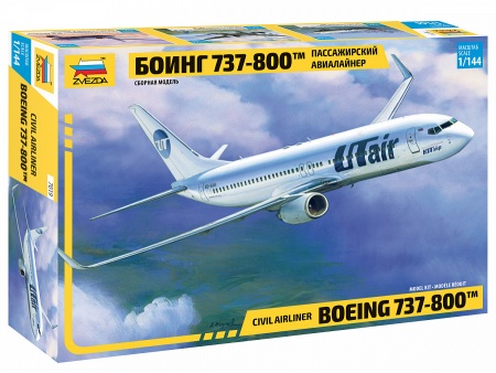 7019 Пассажирский авиалайнер Боинг 737-800 Звезда