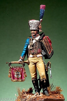 54-160PEGASO Chasseur Trumpeter of the Imperial Guard, France 1806-15