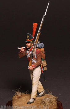 CHM-54214. Гренадер пехотных полков Португальского легиона, 1809-14 гг.  54 мм. Материал - смола.