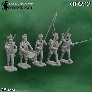 002.12АП Русская тяжёлая пехота: мушкетёрская комгруппа