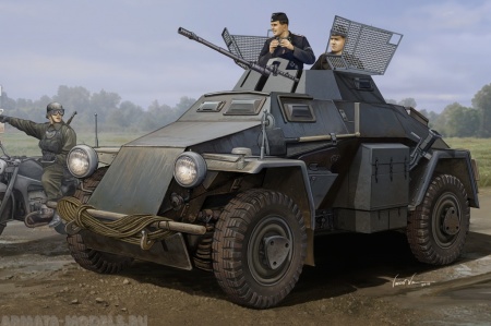 83816 	Бронемашина German Sd.Kfz.222 Leichter Panzerspahwagen (3rd Series) Hobby Boss
