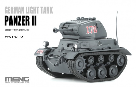 WWT-019 Сборная модель Немецкий лёгкий танк Panzer II Meng