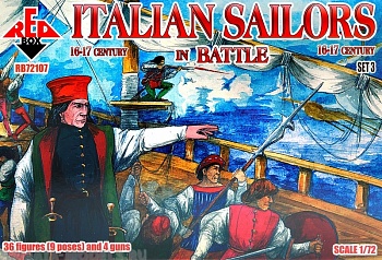 RB72107 Фигуры Italian Sailors in Battle 16-17 century RB72107 Фигуры Italian Sailors in Battle 16-17 century