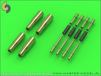 AM-72-067 Стволы к авиапушке Hispano Mk II с круглым пружинным компенсатором 20 мм для Hurricane Mk IIC 4 шт. AM-72-067 Стволы к авиапушке Hispano Mk II с круглым пружинным компенсатором 20 мм для Hurricane Mk IIC 4 шт.