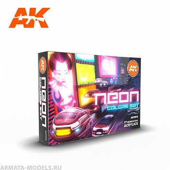 AK11610 Набор красок NEON COLORS SET