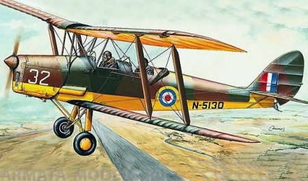 0811SM Самолёт  D.H.82 Tiger Moth (1:48) Smer