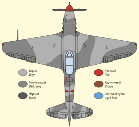 48039 Истребитель Як-9Т советского летчика-аса Ивана Степаненко ARK model