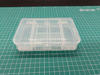 MW-BOX04 Прозрачный пластиковый ящик, двухсторонняя (с 6+4 ячейки) 14.4х8.5х4.3см MW-BOX04 Прозрачный пластиковый ящик, двухсторонняя (с 6+4 ячейки) 14.4х8.5х4.3см