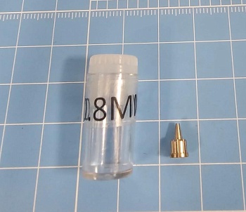 5267J Корончатое сопло звездочка, для аэрографа 80-й серии, диаметр 0,8 мм