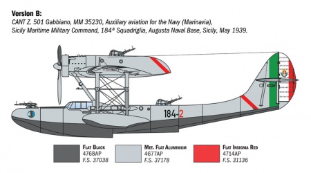 0112ИТ Самолет CANT Z-501 Italeri