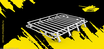 AM35146 Миниатюра Багажник экспедиционный средний 2200 на 1500 в масштабе 1/35 размер  изделия 65*45мм