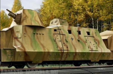 82923 Броневагон  Geschutzwagen (Hobby Boss) 1/72 Hobby Boss
