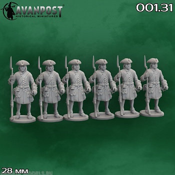 001.31АП Русские мушкетёры, 1704-1721