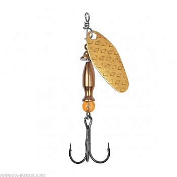 Блесна Вращ.премиум Мира 2 7гр цв. 05 латунь чешуя (PR-M2-05) Premier