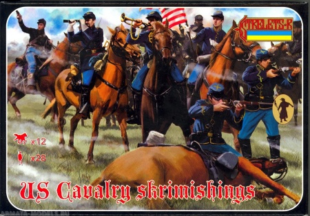 72151ST Фигуры American Civil War US Cavalry Skirmishing 1/72 Strelets