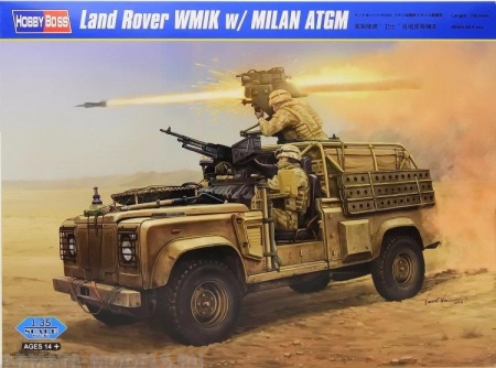 82447 Автомобиль Land Rover WMIK w/ MILAN ATGM Hobby Boss 82447 Автомобиль Land Rover WMIK w/ MILAN ATGM Hobby Boss