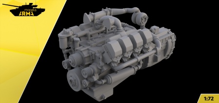 AM72458 Двигатель ЯМЗ Arma Models