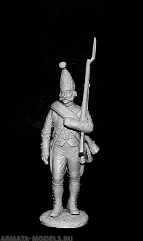 CHM-54203. Рядовой гренадерских (или фузелерных) полков и рот, Россия 1799 г. 54 мм. Материал - смола.