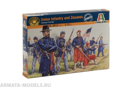 6012ИТ Солдатики Union Infantry (American Civil War) Italeri