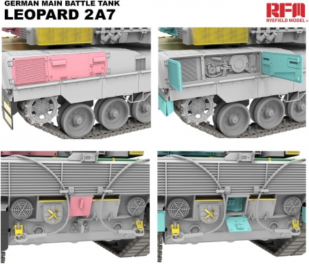 RM-5108 Танк GERMAN LEOPARD 2A7 MAIN BATTLE TANK Rye Field Model (RFM)