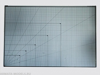 100113RK Коврик для резки А1, 5 слоев, серый черный