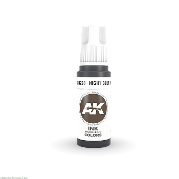 AK11228 Краска акриловая Night Blue INK 17ml